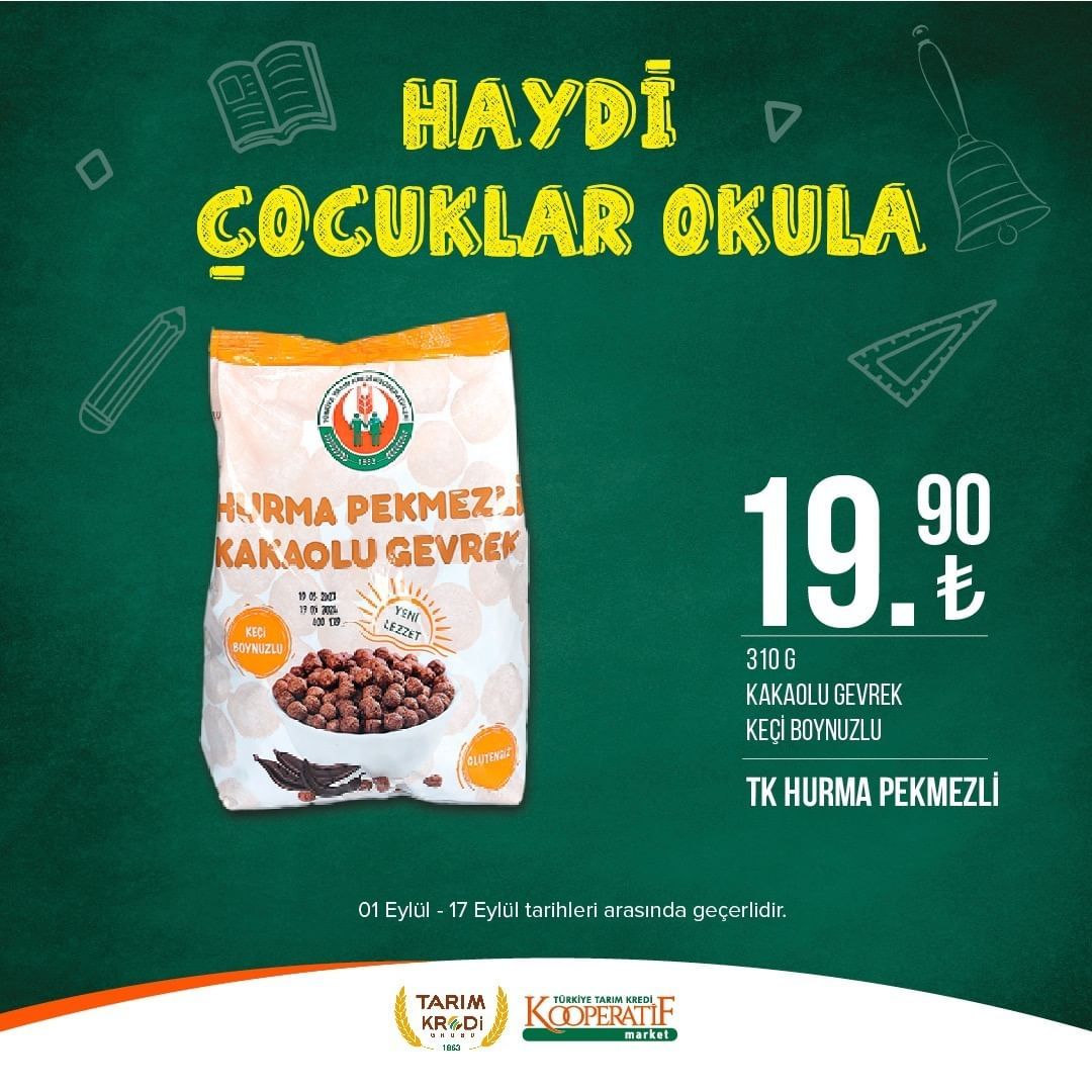 Tarım Kredi Market'ten okul öncesi indirimler! 49