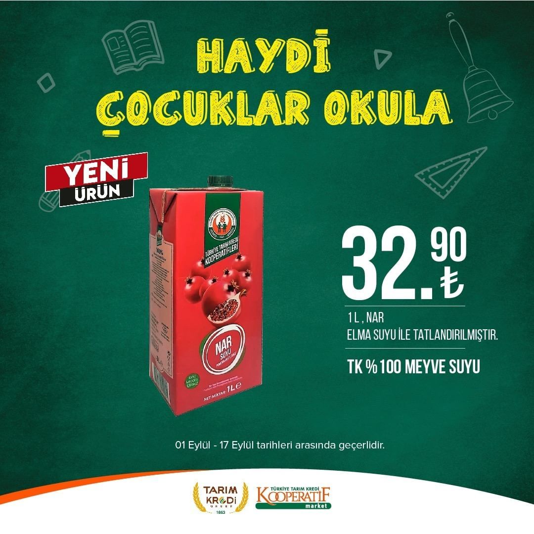 Tarım Kredi Market'ten okul öncesi indirimler! 32