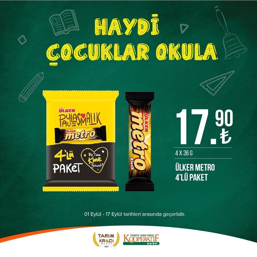 Tarım Kredi Market'ten okul öncesi indirimler! 15