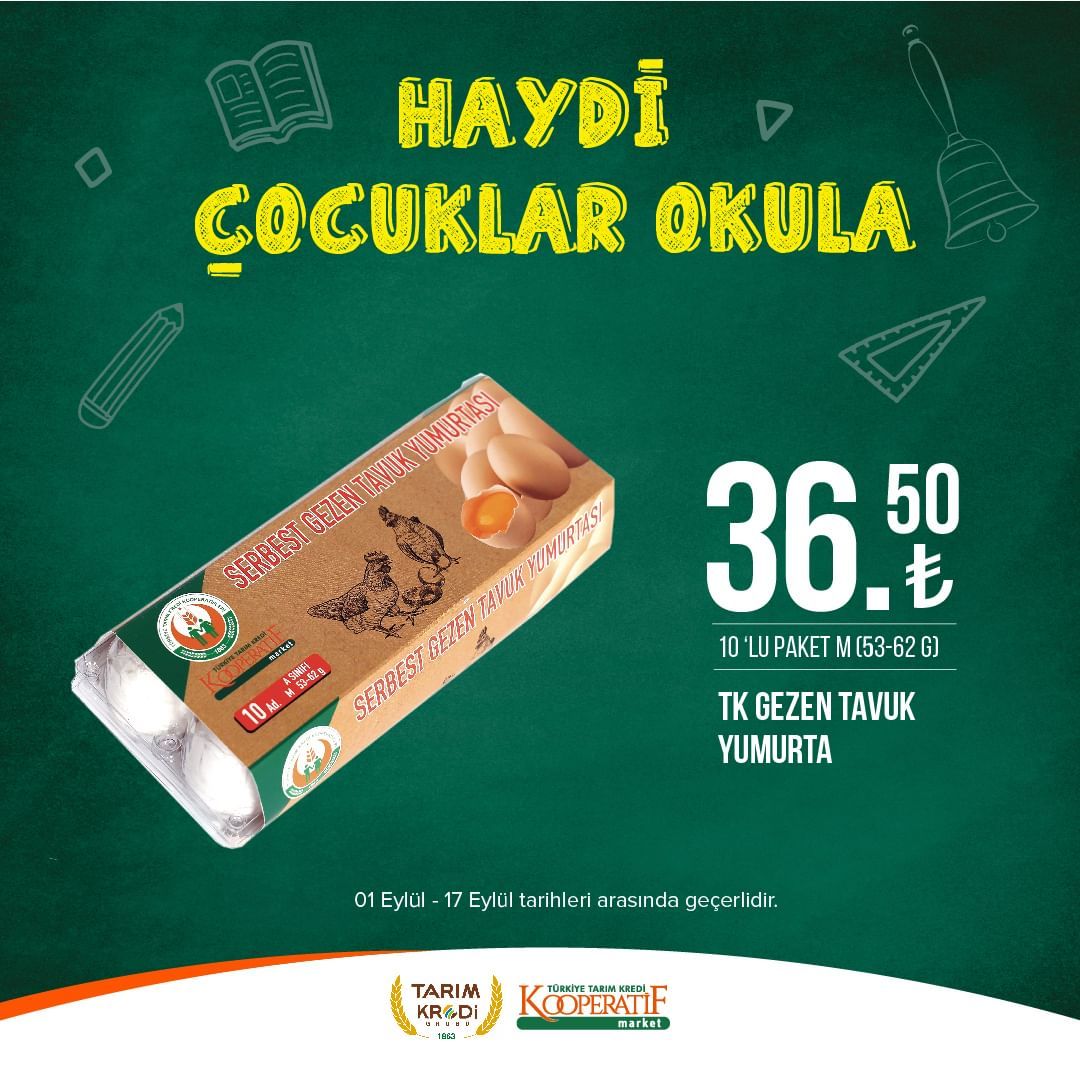 Tarım Kredi Market'ten okul öncesi indirimler! 80