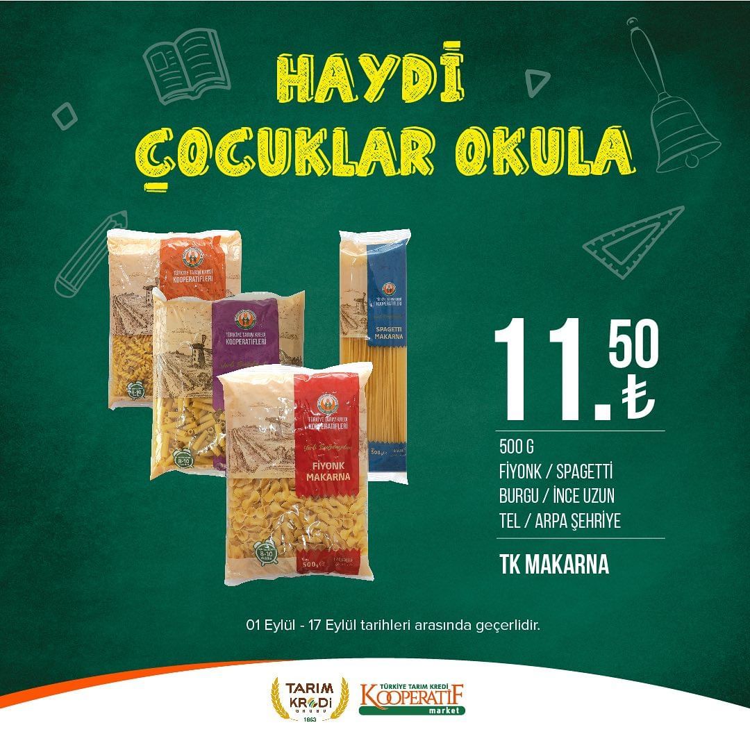 Tarım Kredi Market'ten okul öncesi indirimler! 85