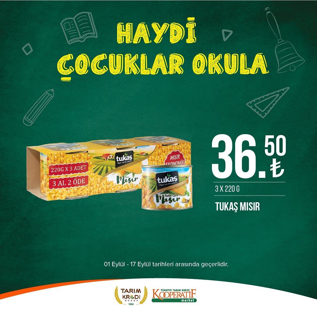 Tarım Kredi Market'ten okul öncesi indirimler! 84