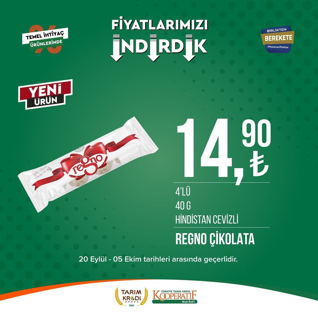 Tarım Kredi Market'te Eylül-Ekim indirimi başladı! 1