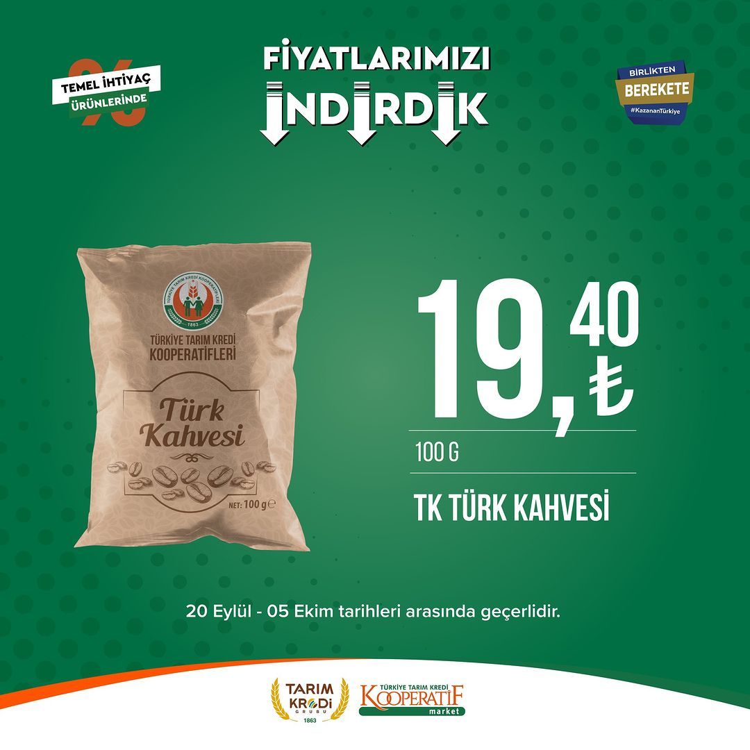 Tarım Kredi Market'te Eylül-Ekim indirimi başladı! 2