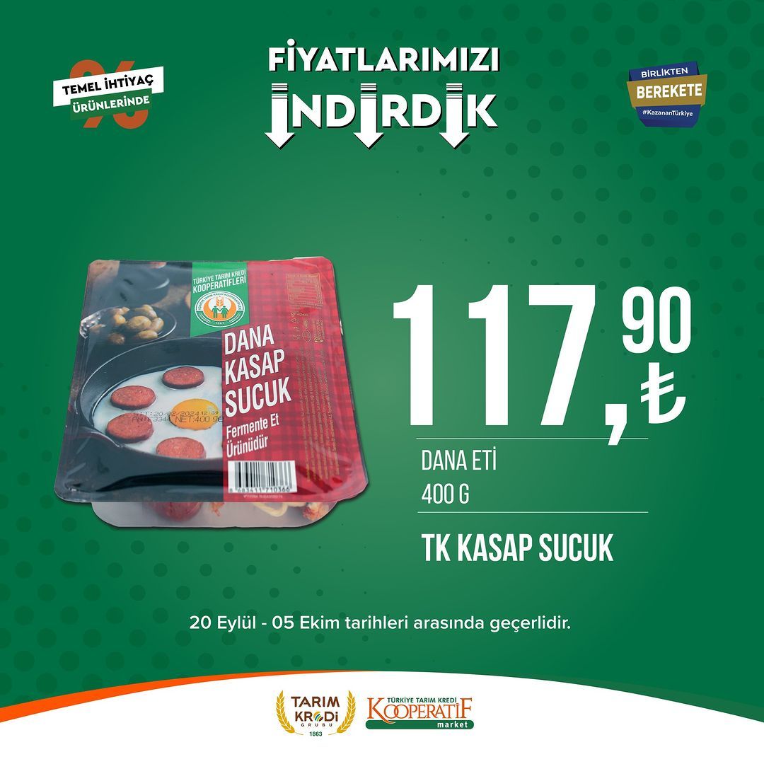 Tarım Kredi Market'te Eylül-Ekim indirimi başladı! 7