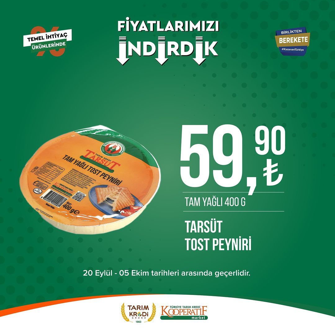 Tarım Kredi Market'te Eylül-Ekim indirimi başladı! 16