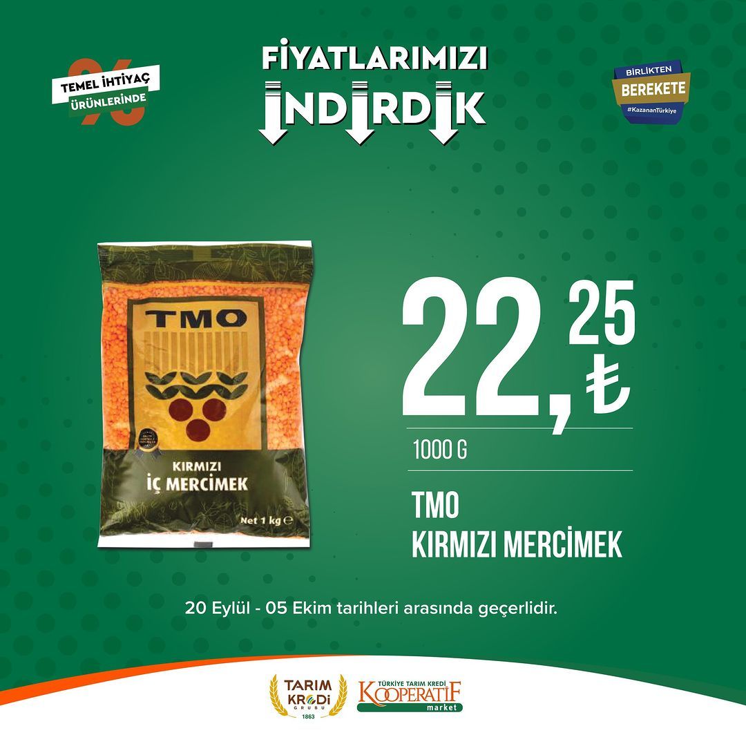 Tarım Kredi Market'te Eylül-Ekim indirimi başladı! 18