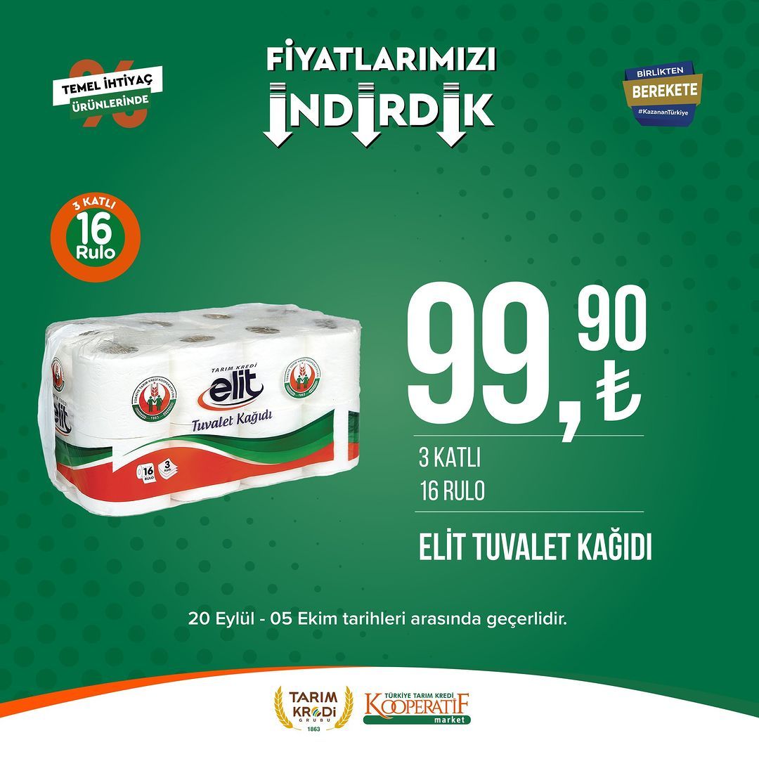 Tarım Kredi Market'te Eylül-Ekim indirimi başladı! 26