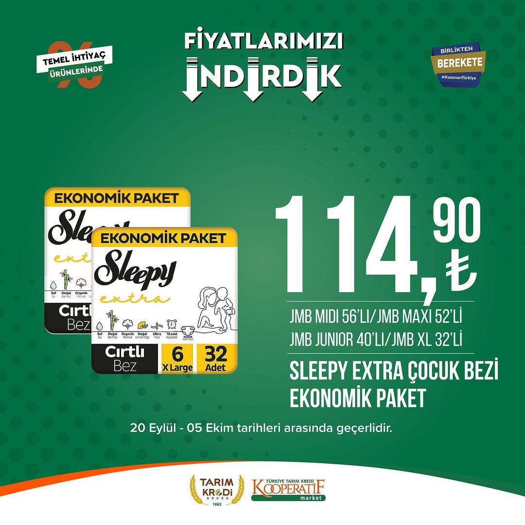 Tarım Kredi Market'te Eylül-Ekim indirimi başladı! 31