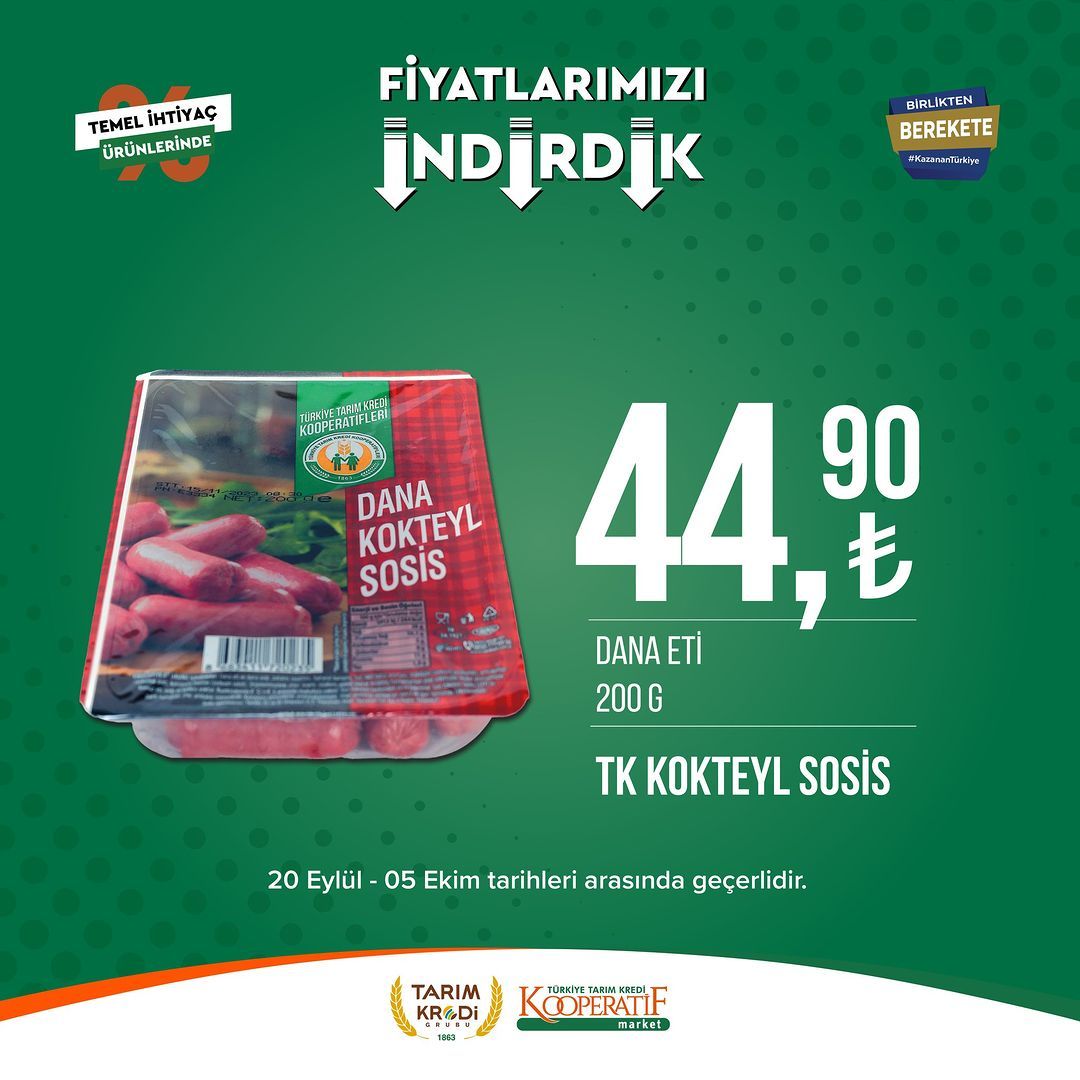 Tarım Kredi Market'te Eylül-Ekim indirimi başladı! 46