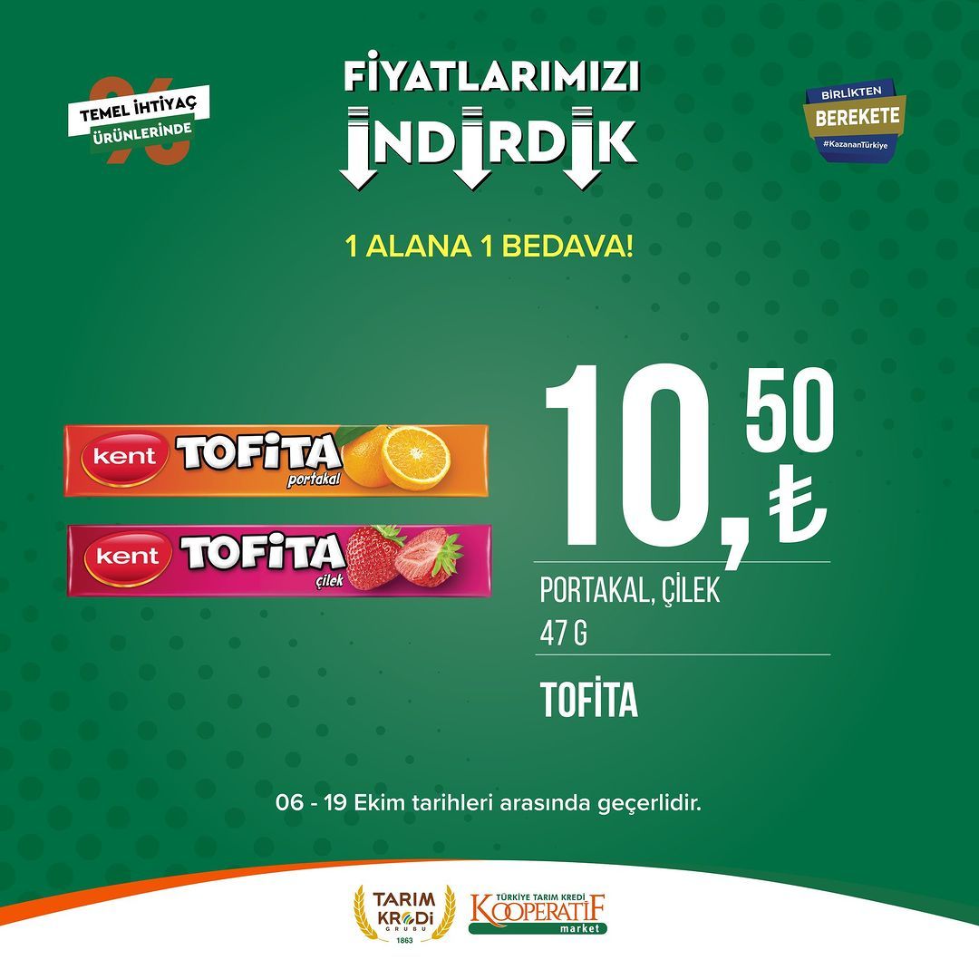 Tarım Kredi Market'te Ekim ayı indirimi devam ediyor! 6