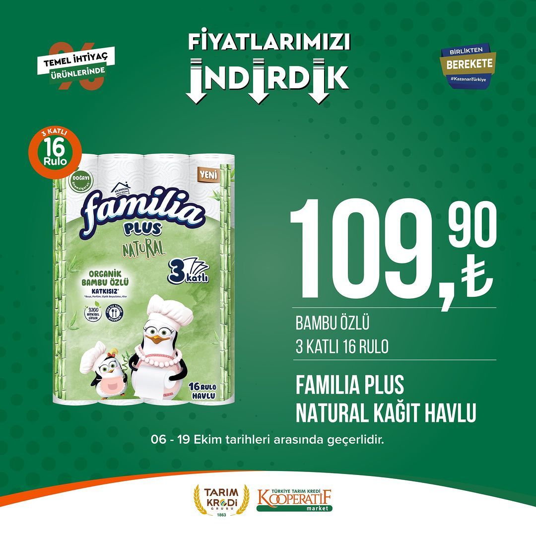 Tarım Kredi Market'te Ekim ayı indirimi devam ediyor! 30