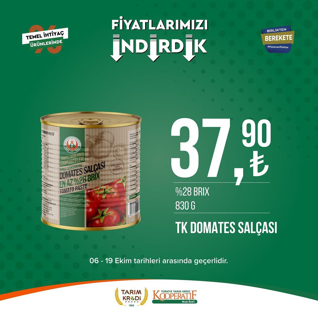 Tarım Kredi Market'te Ekim ayı indirimi devam ediyor! 33