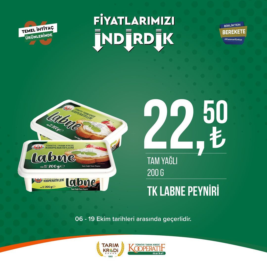 Tarım Kredi Market'te Ekim ayı indirimi devam ediyor! 35