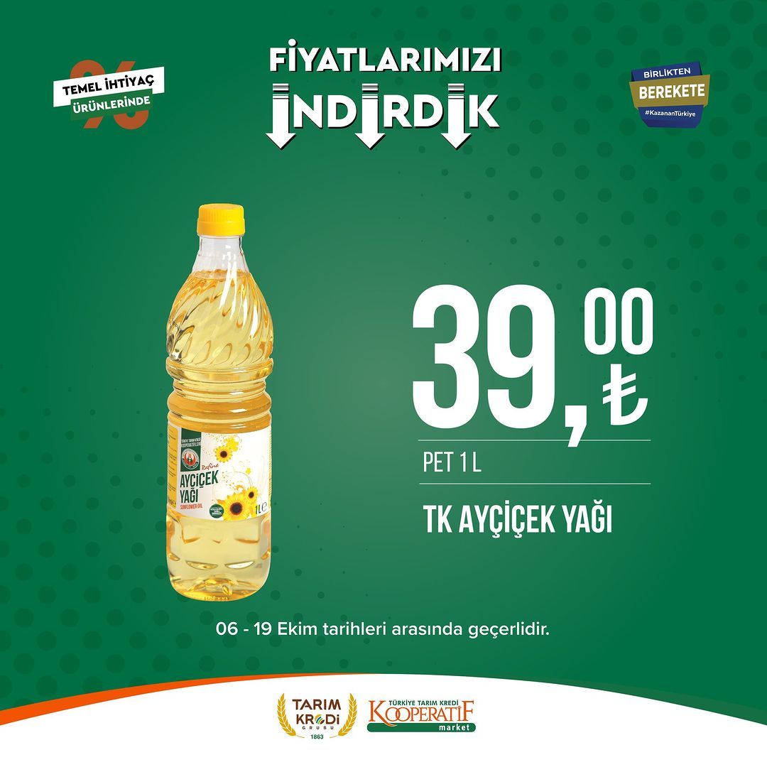 Tarım Kredi Market'te Ekim ayı indirimi devam ediyor! 48