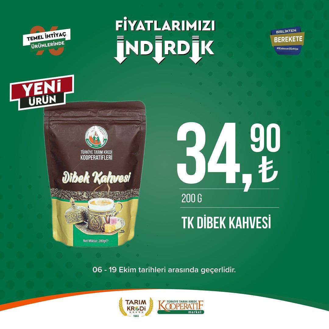 Tarım Kredi Market'te Ekim ayı indirimi devam ediyor! 50