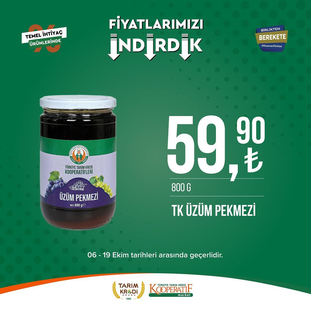 Tarım Kredi Market'te Ekim ayı indirimi devam ediyor! 52