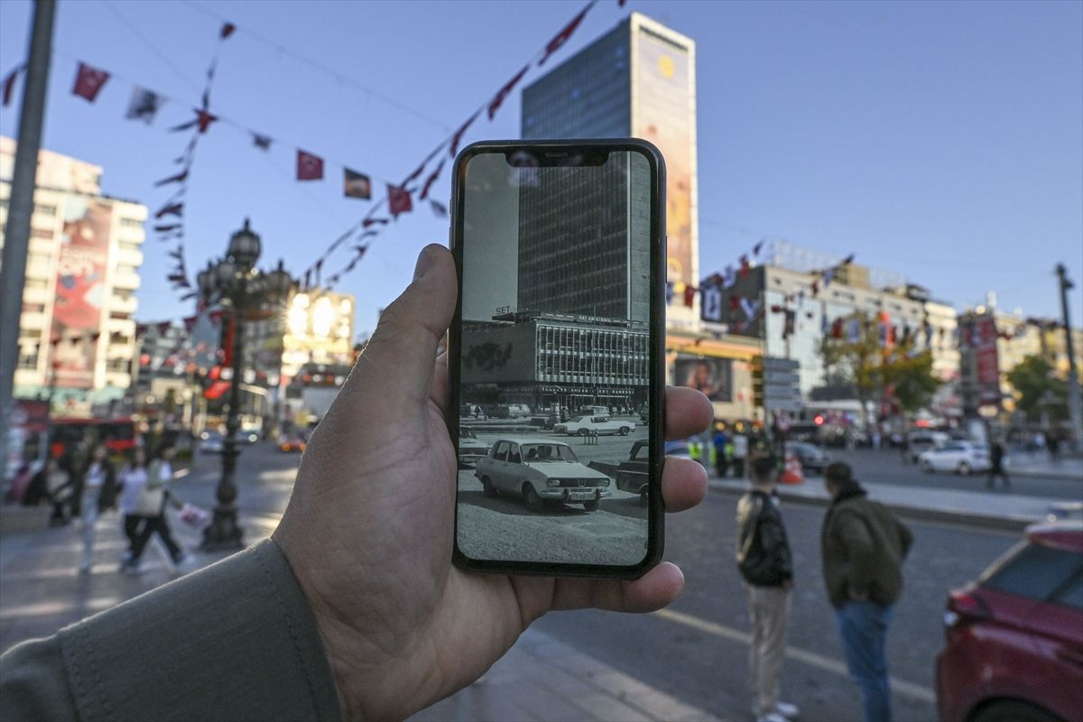100 yıllık Cumhuriyet'in başkentinin eski ve yeni halleri aynı karede! 14