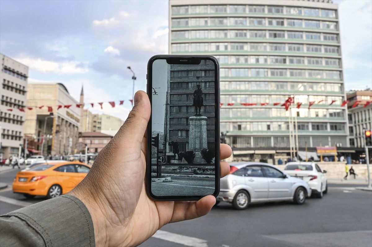 100 yıllık Cumhuriyet'in başkentinin eski ve yeni halleri aynı karede! 16