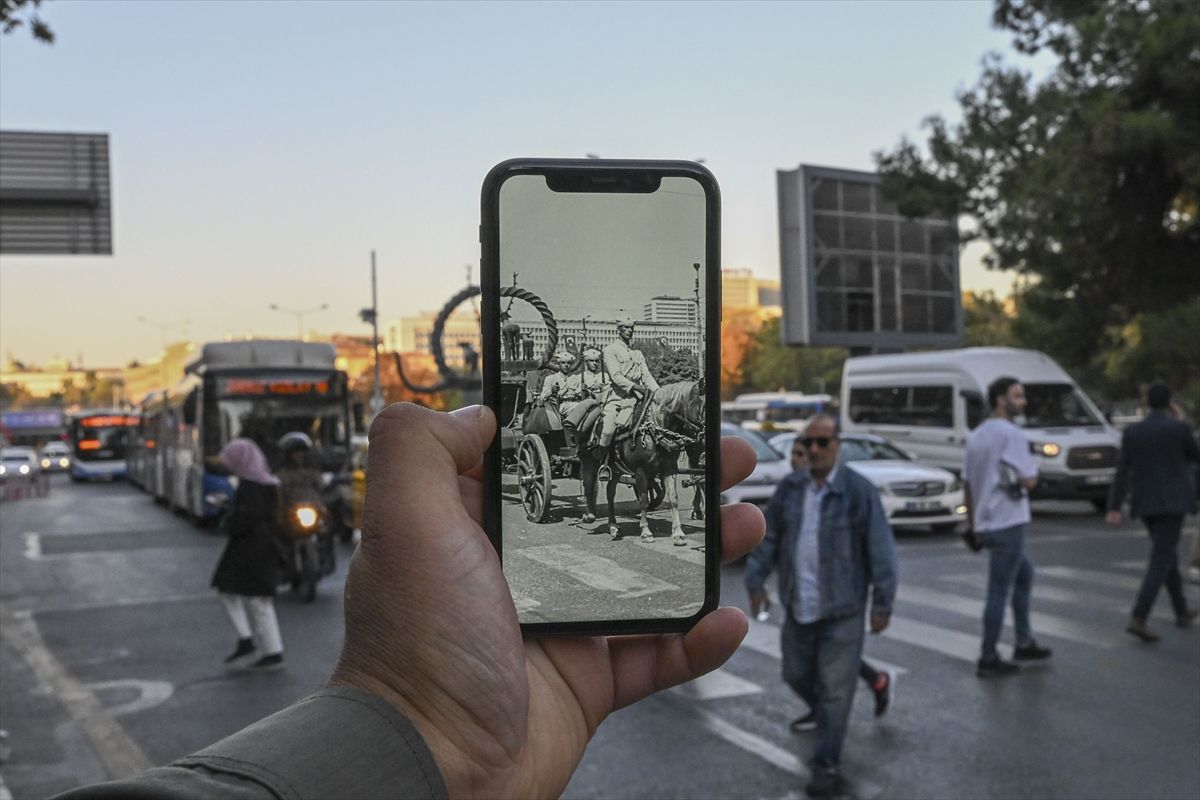 100 yıllık Cumhuriyet'in başkentinin eski ve yeni halleri aynı karede! 20