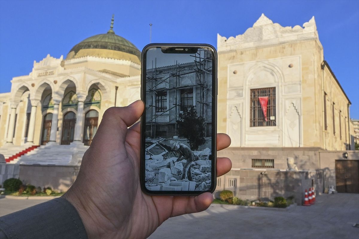100 yıllık Cumhuriyet'in başkentinin eski ve yeni halleri aynı karede! 22