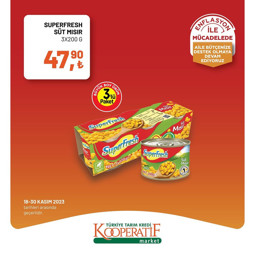 Tarım Kredi Kooperatif Market'ten yeni indirimler! 2