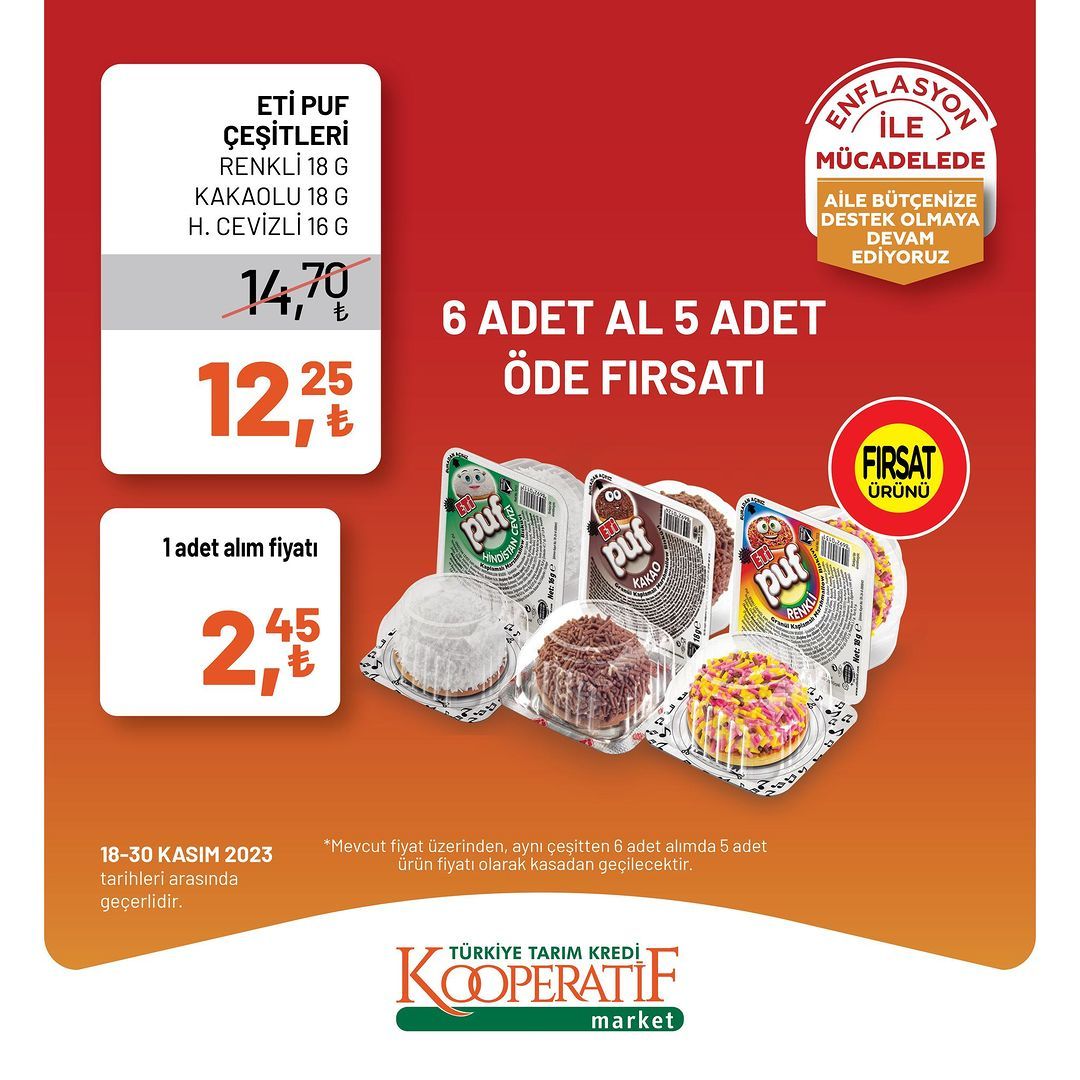 Tarım Kredi Kooperatif Market'ten yeni indirimler! 33