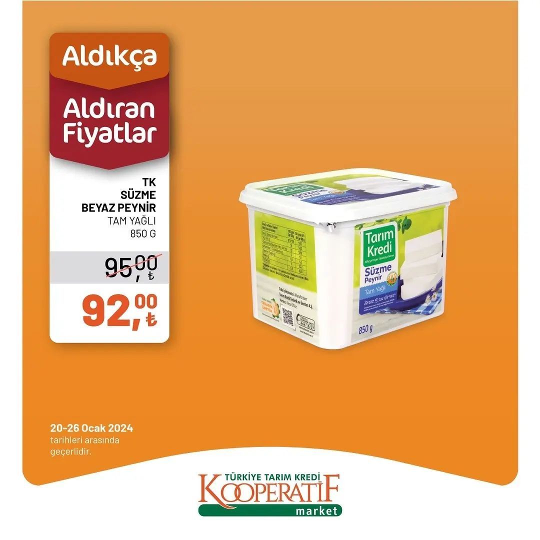 Tarım Kredi Market'ten yılın ikinci dev indirimi! 5