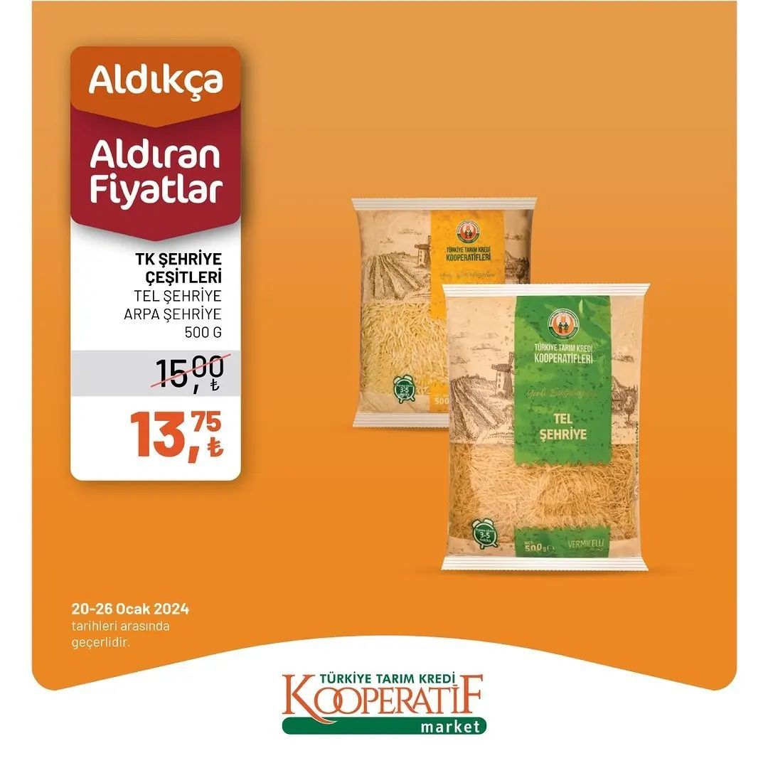 Tarım Kredi Market'ten yılın ikinci dev indirimi! 13