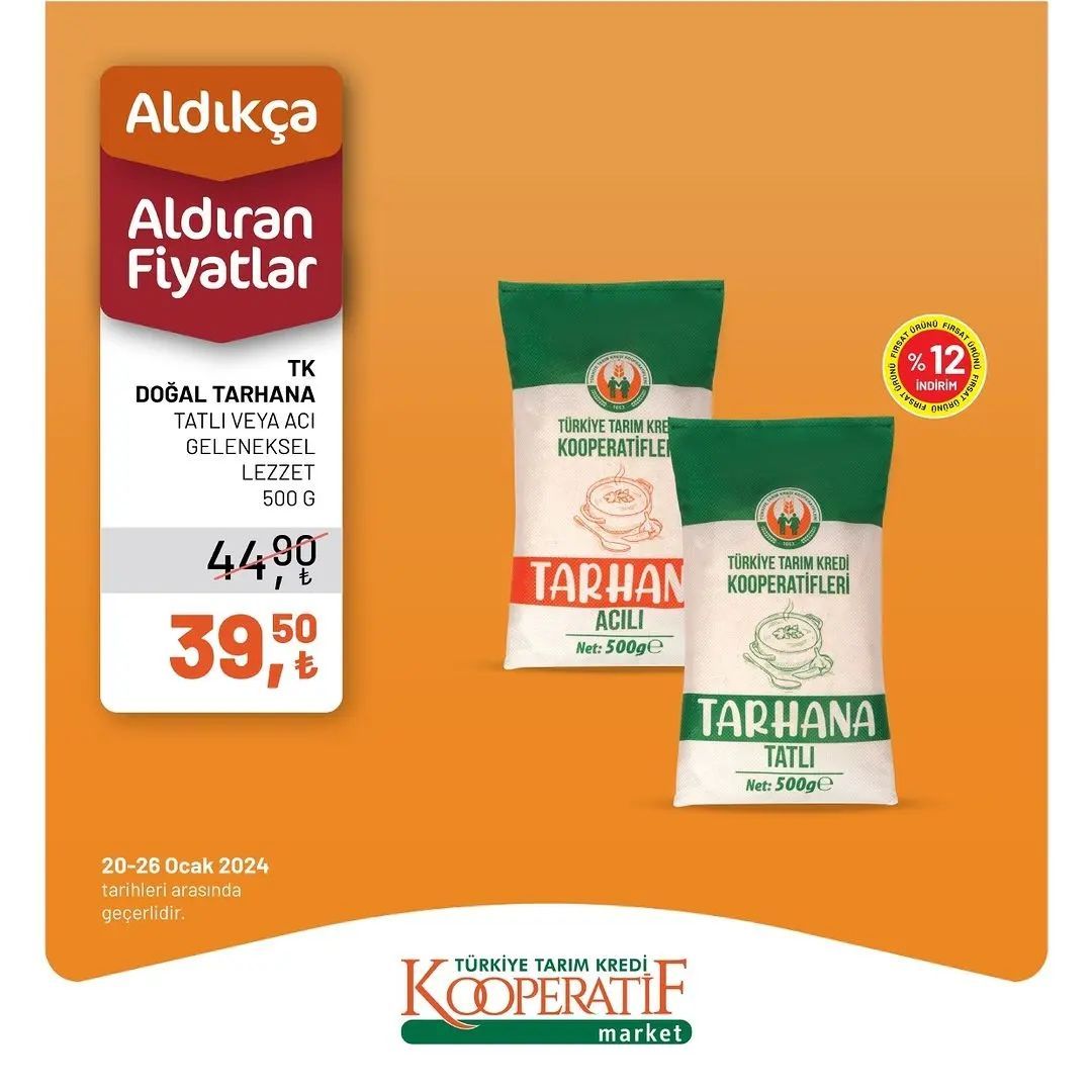 Tarım Kredi Market'ten yılın ikinci dev indirimi! 17