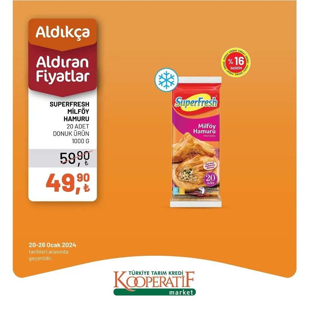 Tarım Kredi Market'ten yılın ikinci dev indirimi! 23