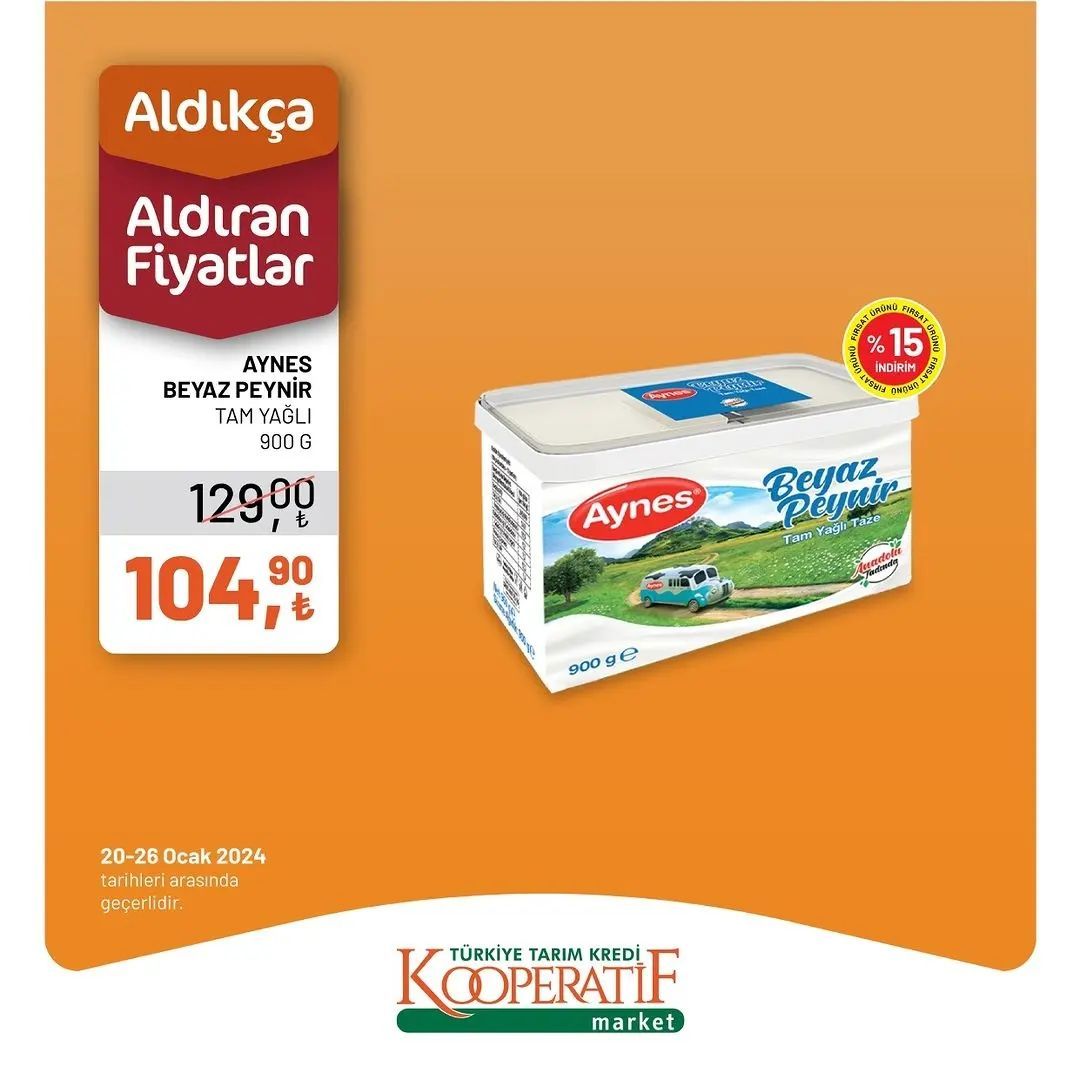 Tarım Kredi Market'ten yılın ikinci dev indirimi! 28