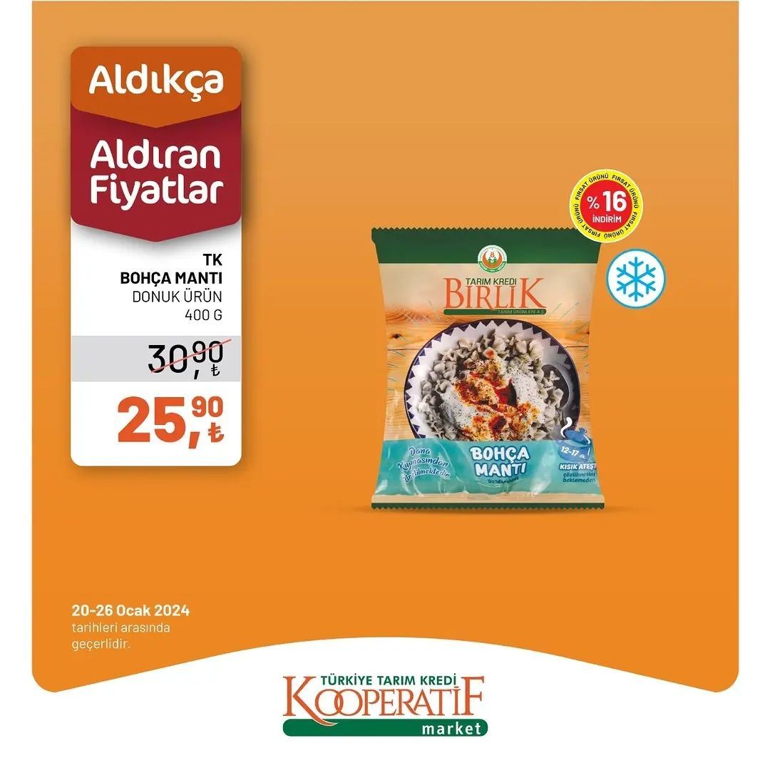 Tarım Kredi Market'ten yılın ikinci dev indirimi! 31