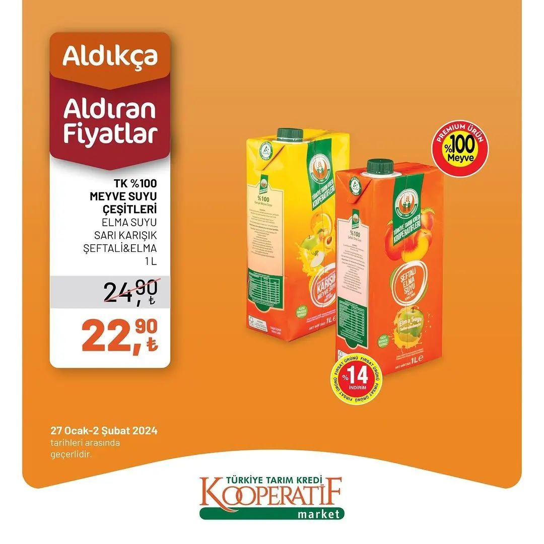 Tarım Kredi'den 40 üründe haftalık indirim! 18