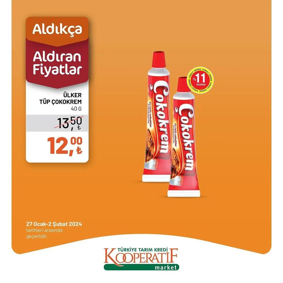 Tarım Kredi'den 40 üründe haftalık indirim! 20