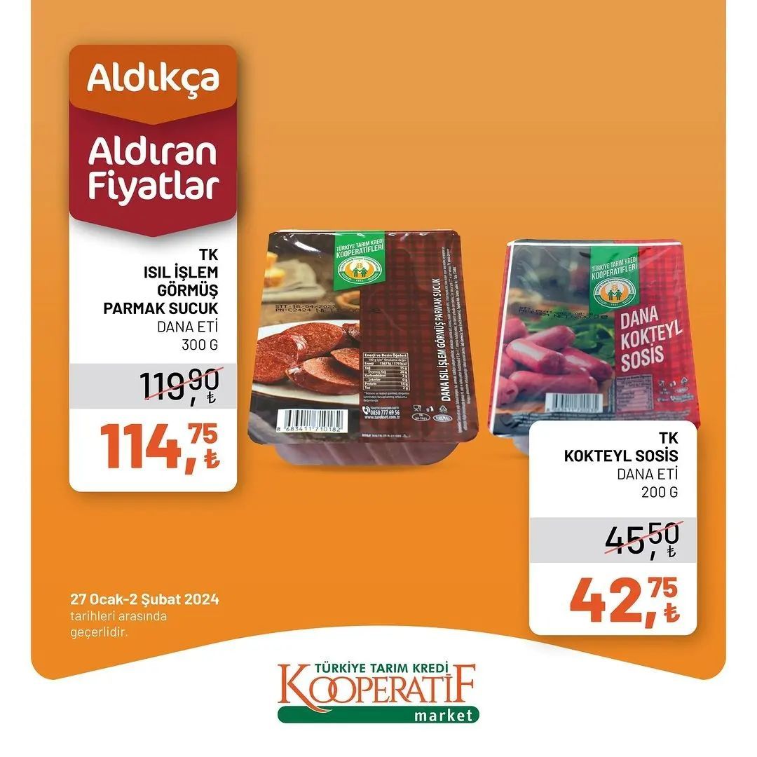 Tarım Kredi'den 40 üründe haftalık indirim! 24