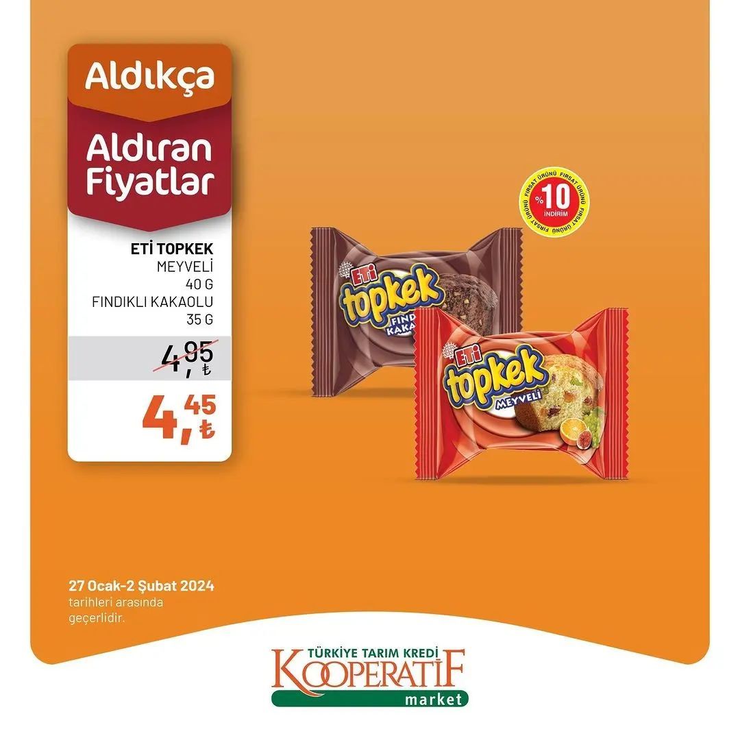 Tarım Kredi'den 40 üründe haftalık indirim! 27