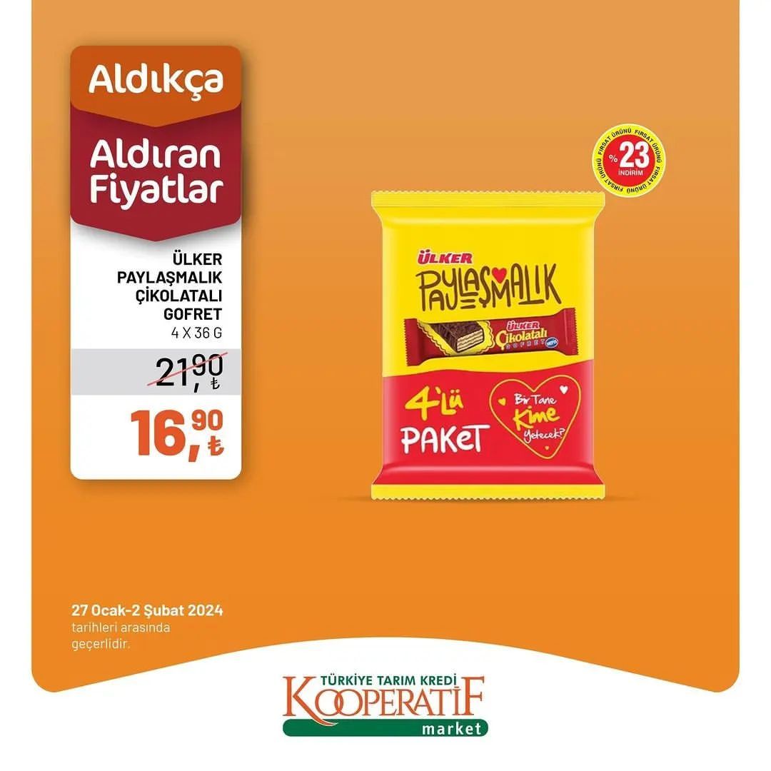 Tarım Kredi'den 40 üründe haftalık indirim! 35