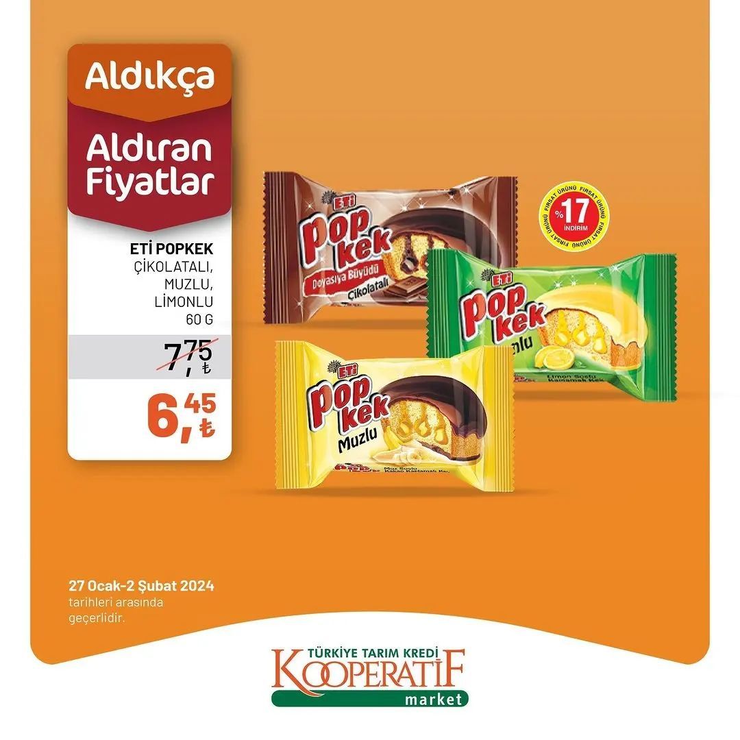 Tarım Kredi'den 40 üründe haftalık indirim! 38
