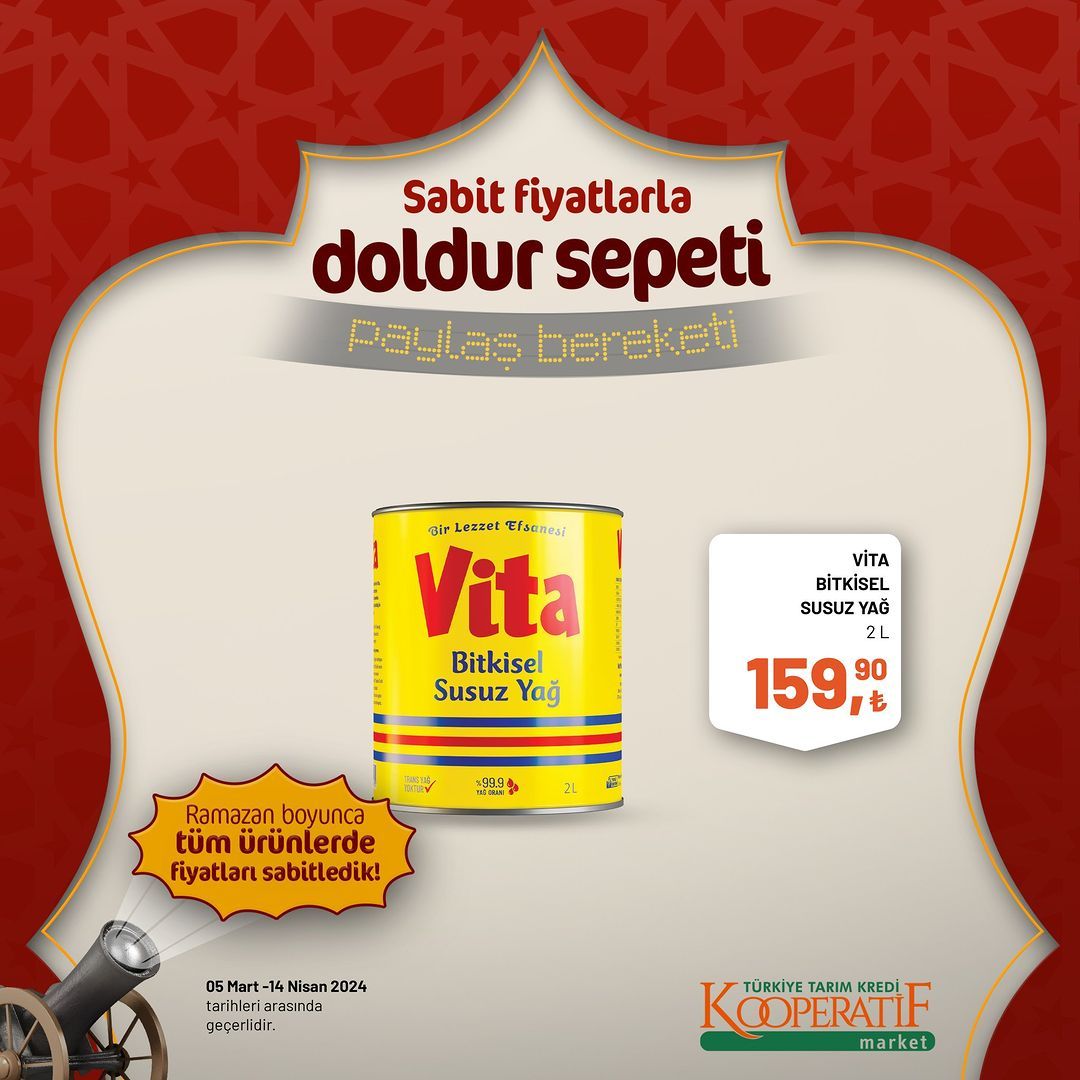 Tarım Kredi Market'lerde dev Ramazan indirimi! 105