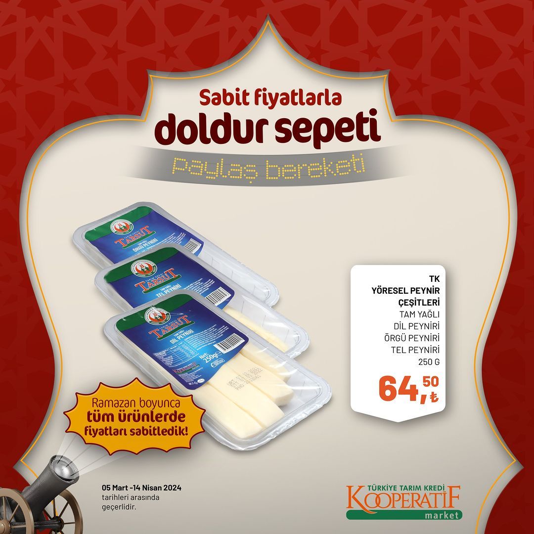 Tarım Kredi Market'lerde dev Ramazan indirimi! 65