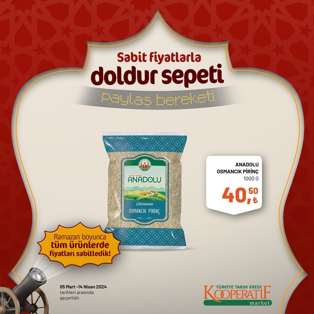 Tarım Kredi Market'lerde dev Ramazan indirimi! 98