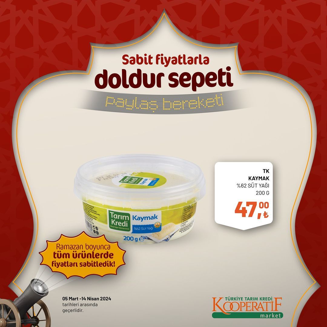 Tarım Kredi Market'lerde dev Ramazan indirimi! 78