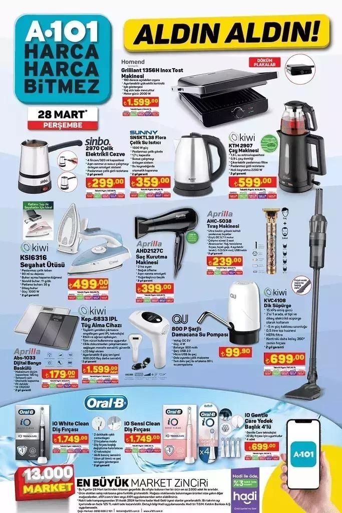 A 101’in 28 Mart 2024 Kataloğu Yayınlandı! A 101’de bu hafta neler var? 5
