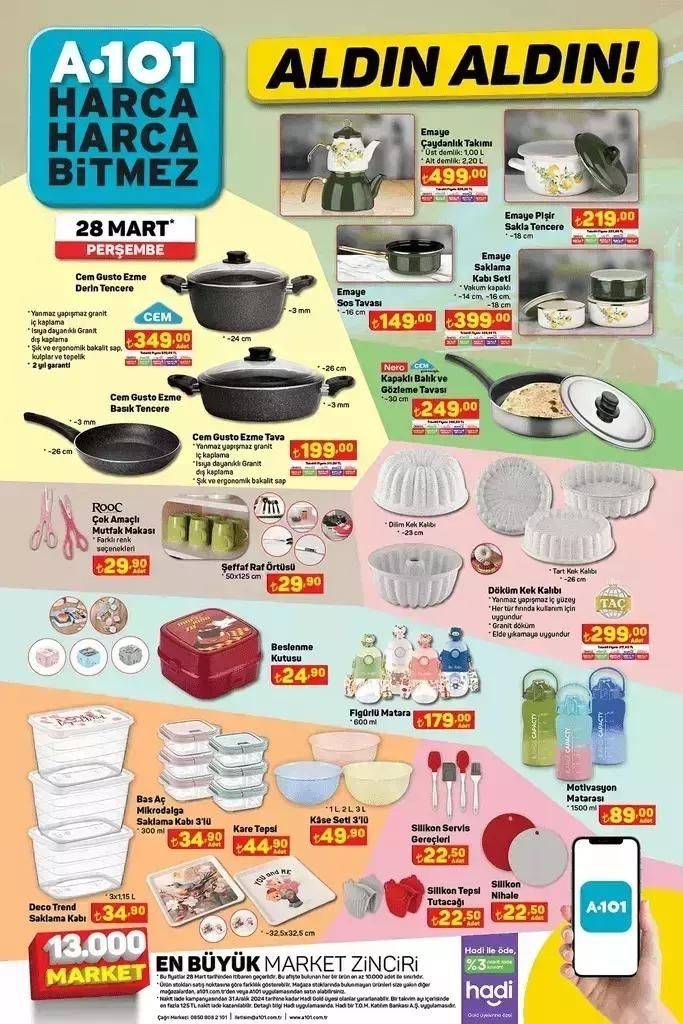 A 101’in 28 Mart 2024 Kataloğu Yayınlandı! A 101’de bu hafta neler var? 12