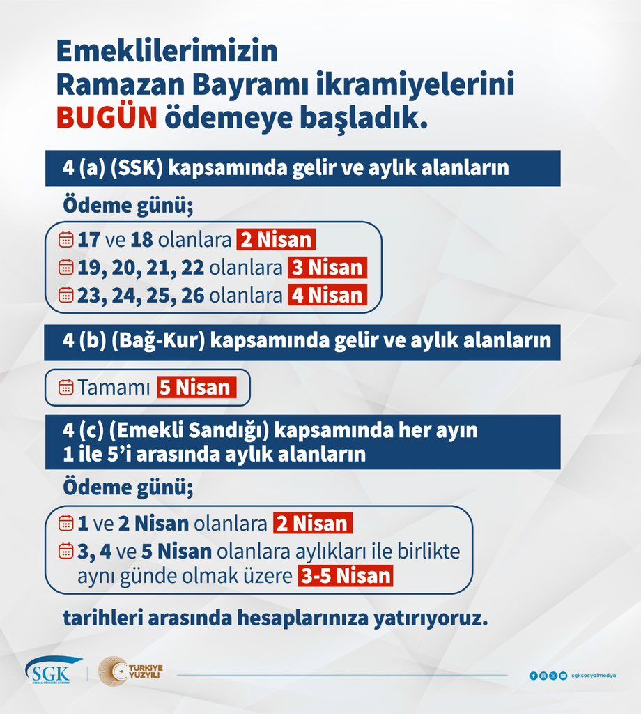 Emekli bayram ikramiyesi ödemeleri başlıyor! 5