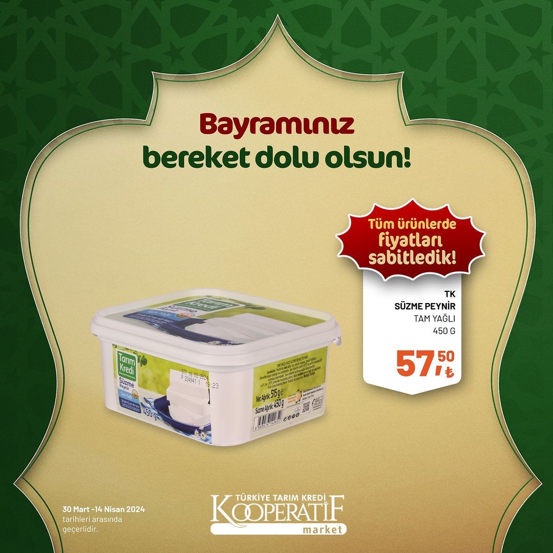 Tarım Kredi Market'ten Ramazan Bayramı'na özel dev indirim! 15