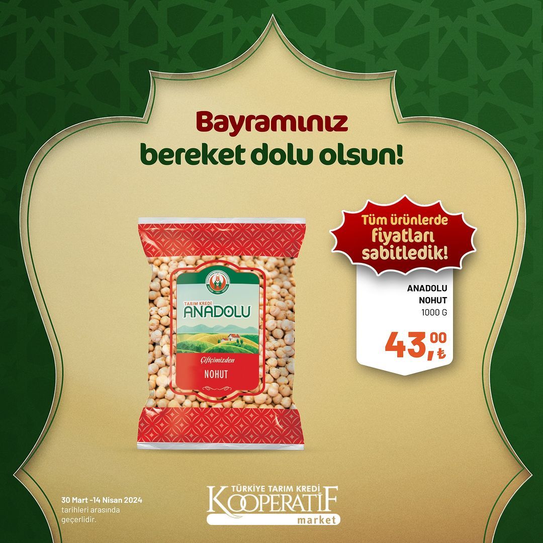 Tarım Kredi Market'ten Ramazan Bayramı'na özel dev indirim! 18