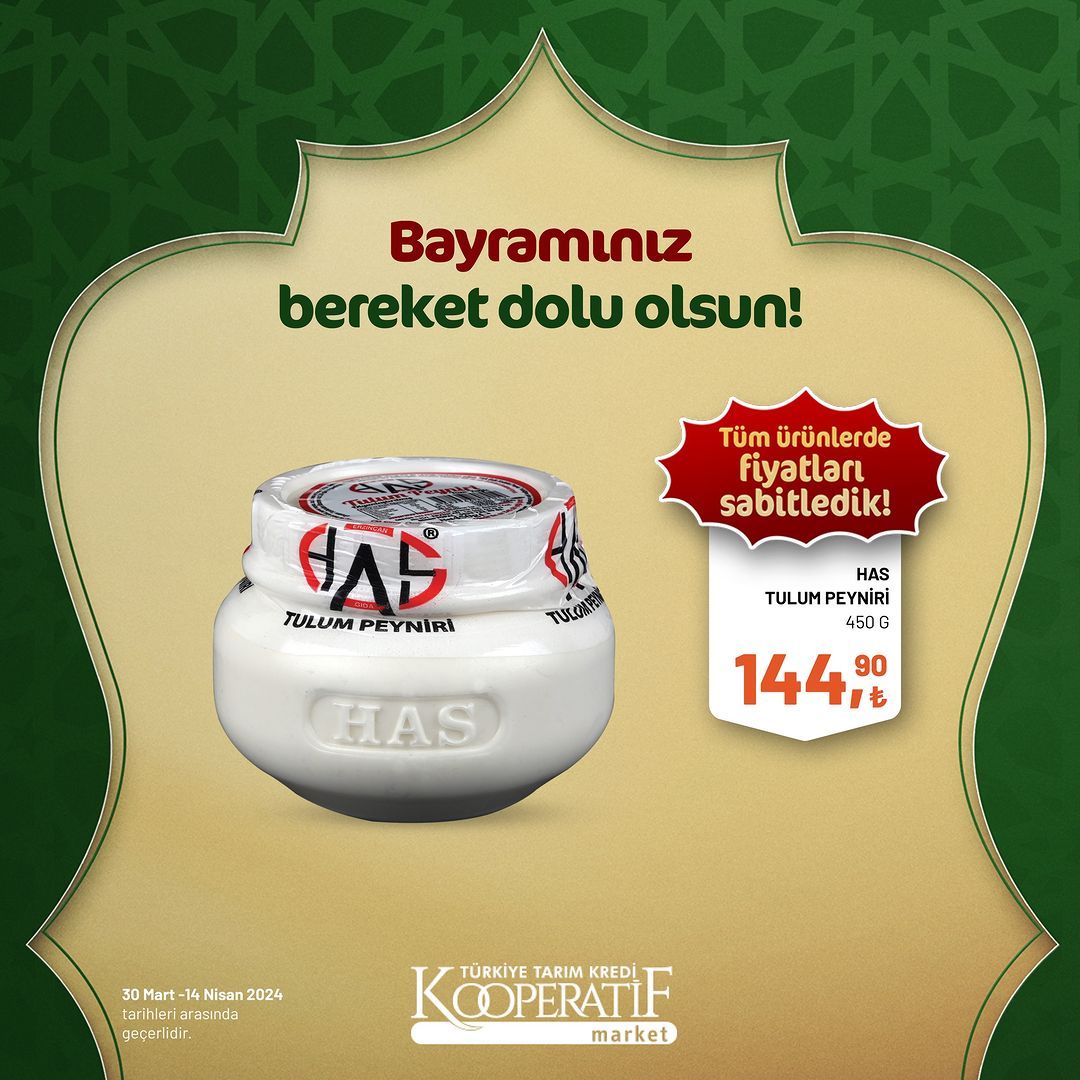 Tarım Kredi Market'ten Ramazan Bayramı'na özel dev indirim! 30