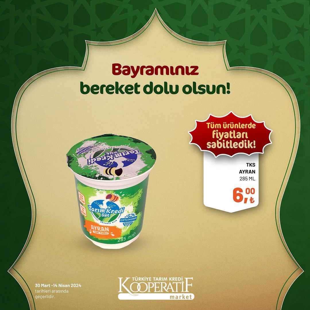 Tarım Kredi Market'ten Ramazan Bayramı'na özel dev indirim! 57